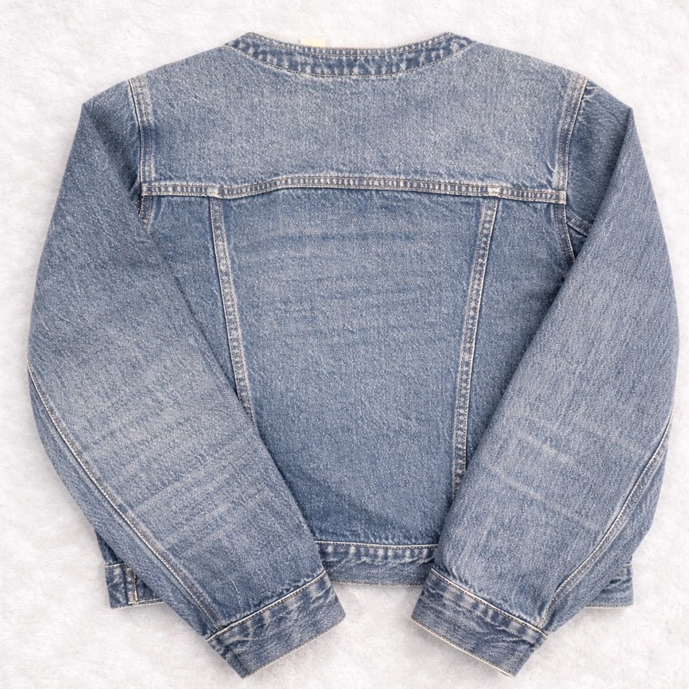 J. Crew Classic Blue Denim Jean Jacket - Picture 4 of 5